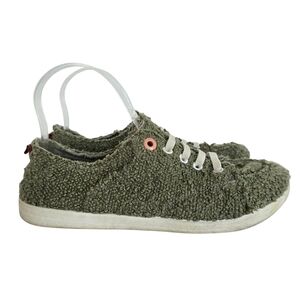 Vionic Olive Green Textured Sneakers